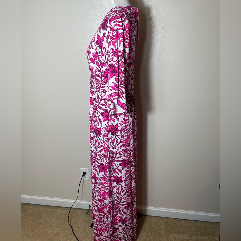 NWT Lilly Pulitzer Roselle Maxi Dress (Size 6 - Ederflower Blossom) - Picture 2 of 8